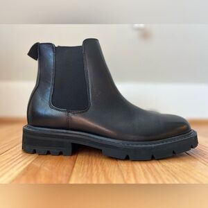 BP. Oscar Lug Leather Chelsea Boot in Black